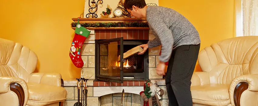 Rusted Metal Fireplace Restoration in Farmington, Missouri